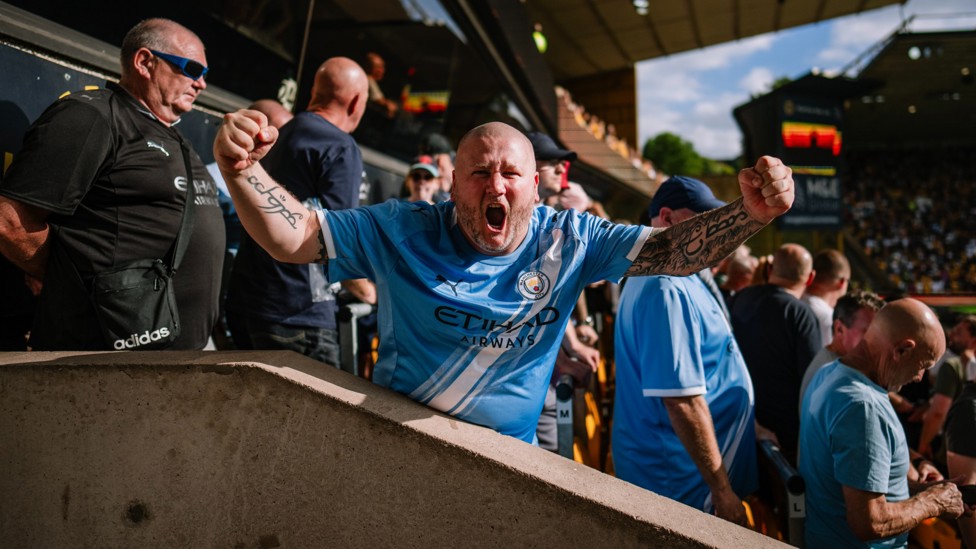 Opening gambit : The fans enjoyed our win at Wolves to kick off the new season