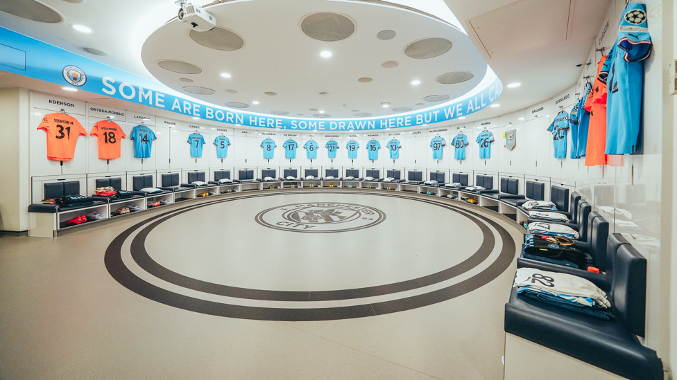 INSIDE ACCESS : The dressing room prepped and ready for the players.