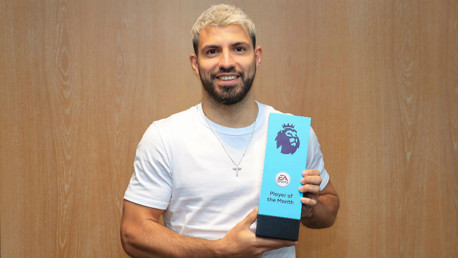 POTM: Sergio Aguero has won February's Player of the Month award 