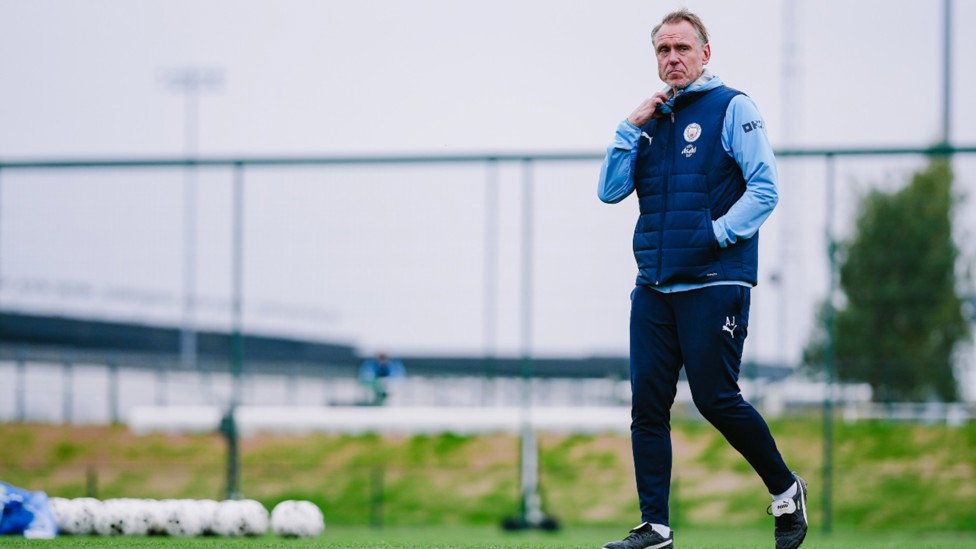 WATCHING BRIEF: Head coach Andree Jeglertz casts his eye over proceedings.