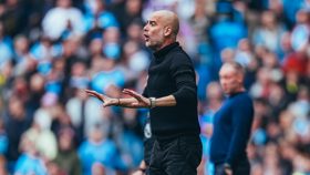 THE BOSS: On the touchline.
