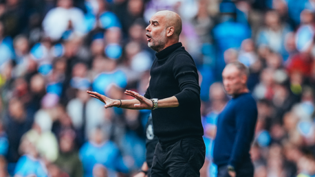 THE BOSS: On the touchline.