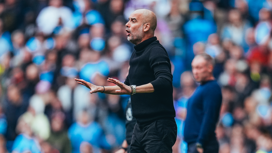 THE BOSS: On the touchline.