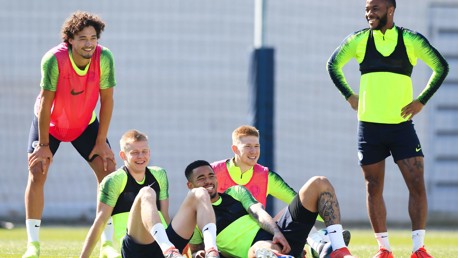 SOAKING UP THE SUN: City stars catching them rays...