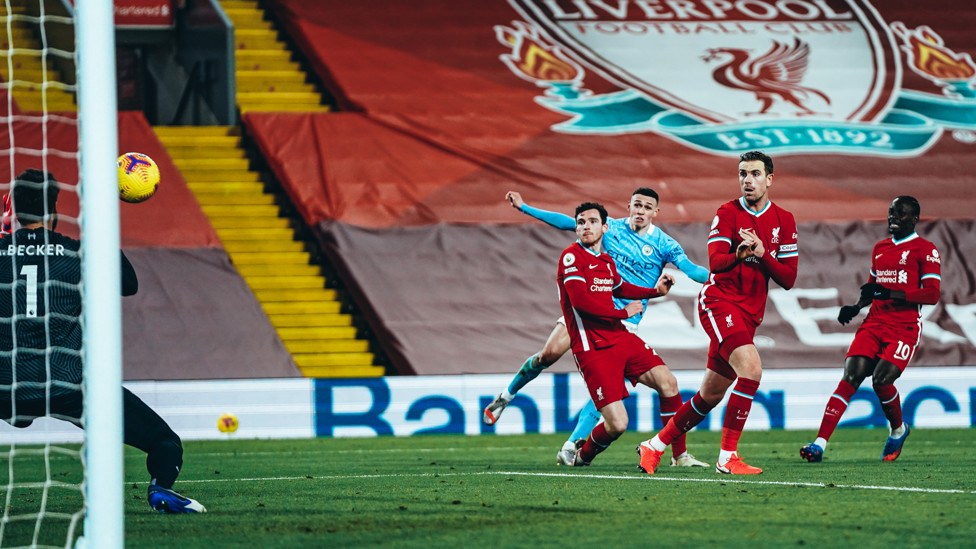 ANFIELD HOODOO BROKEN : Phil Foden completes the scoring as City win at Anfield for the first time since 2003 with an emphatic 4-1 triumph, 7th February 2021.