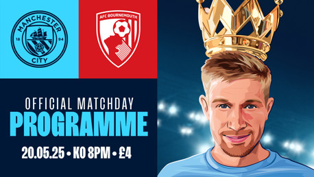 City v Bournemouth: King Kev special edition programme cover revealed
