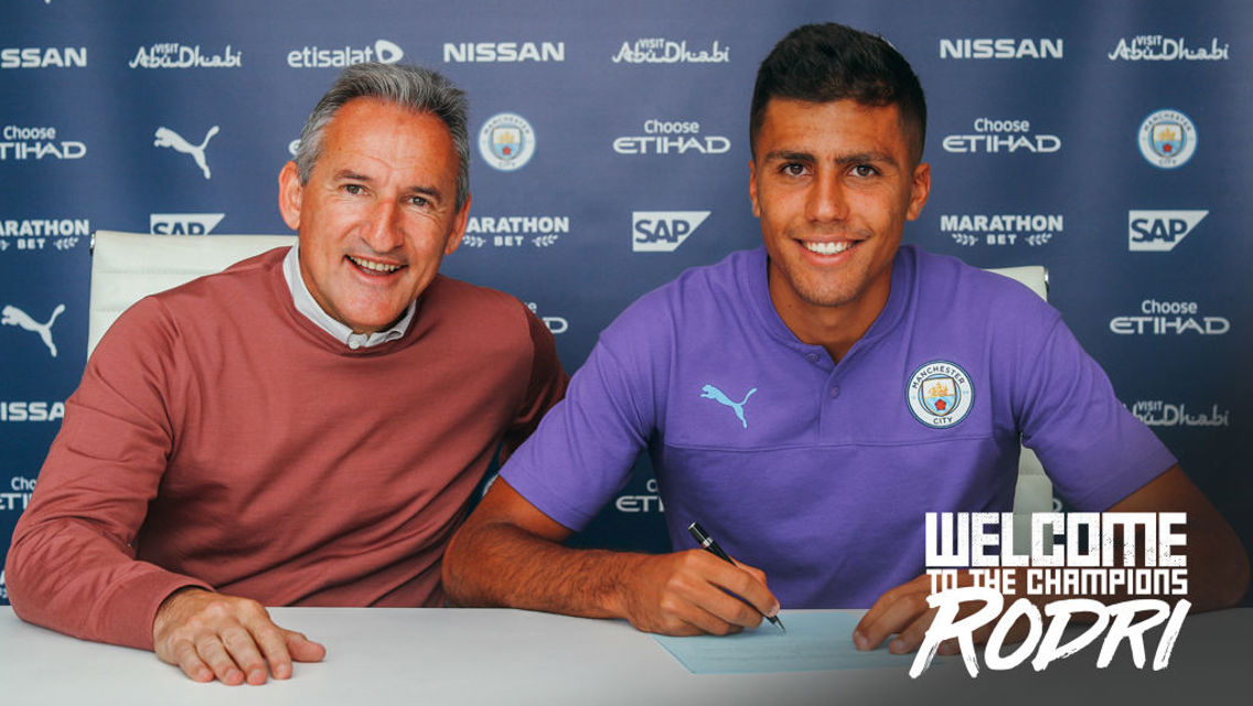 DONE DEAL: City have completed the signing of Rodri from Atletico Madrid