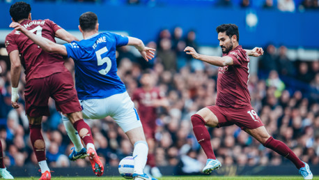 SILKY ILKAY: Running the midfield.