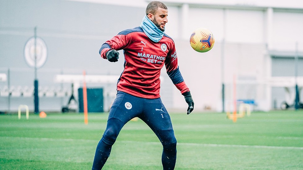 EYES ON THE PRIZE : Kyle Walker fully focused in friday's session