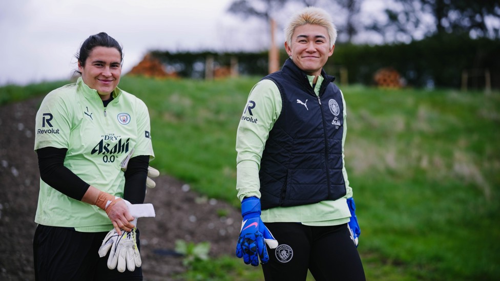 GOALKEEPER UNION: Eartha Cumings and Ayaka Yamashita 