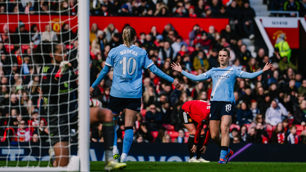Easy As That : Miedema cooly celebrating her second of the afternoon