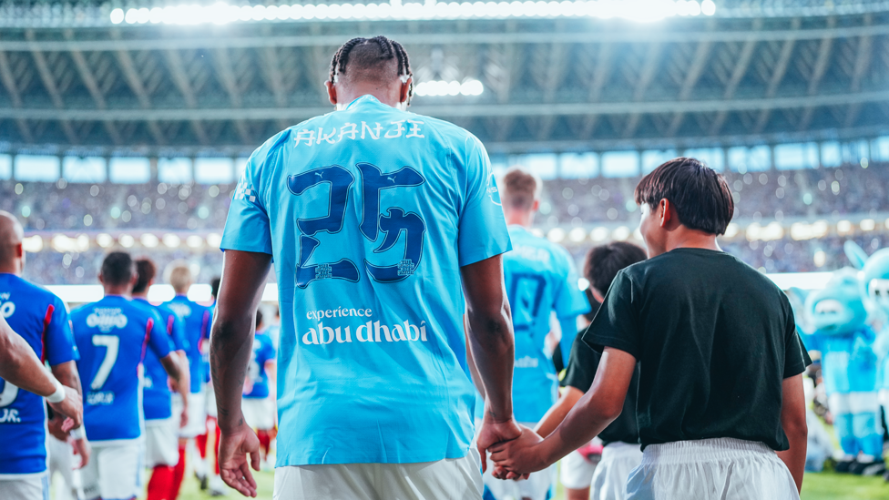 READY TO GO : Manuel Akanji enters the arena