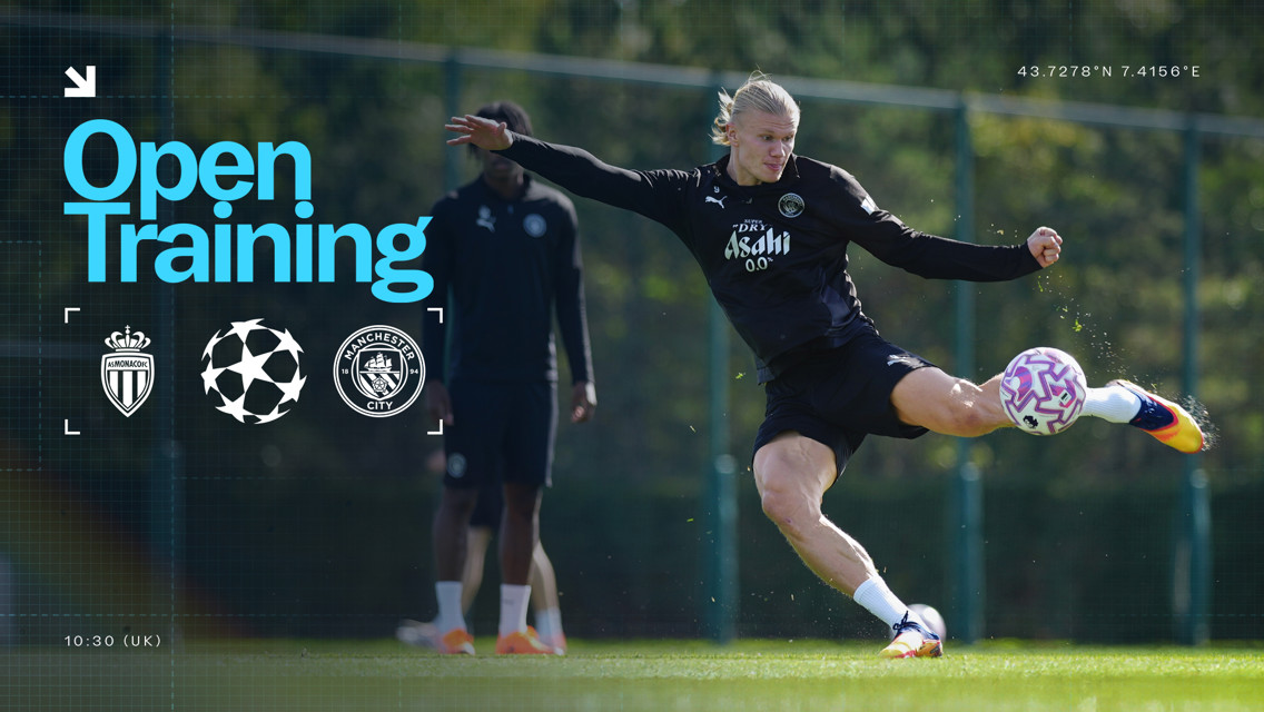 WATCH: City's pre-Monaco training session 
