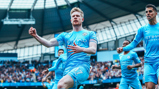 DEADLY DE BRUYNE: The skipper leading from the front.