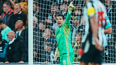 SAFE HANDS STEFAN: Ortega Moreno in action.