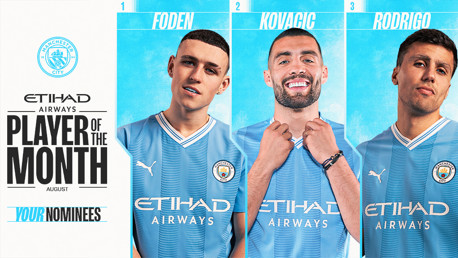 Etihad Player of the Month de agosto: ¡votaciones abiertas!