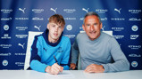 NEW DEAL: Cole Palmer and City football director Txiki Begiristain