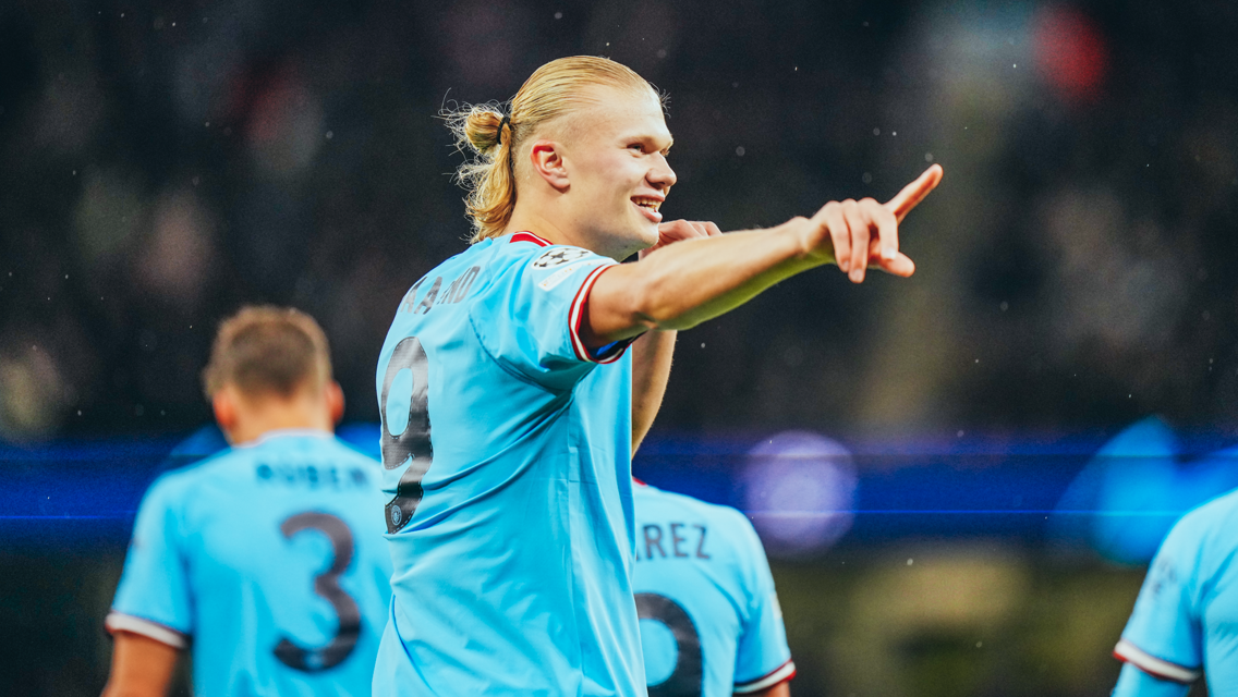 DEJA VU: Haaland celebrating again.