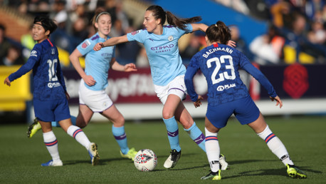 WONDERWEIR: Caroline Weir looked to pull the strings in midfield