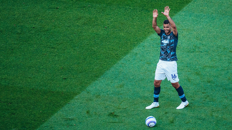 SMILING SPANIARD : Rodri back in the City squad for the first time since September.