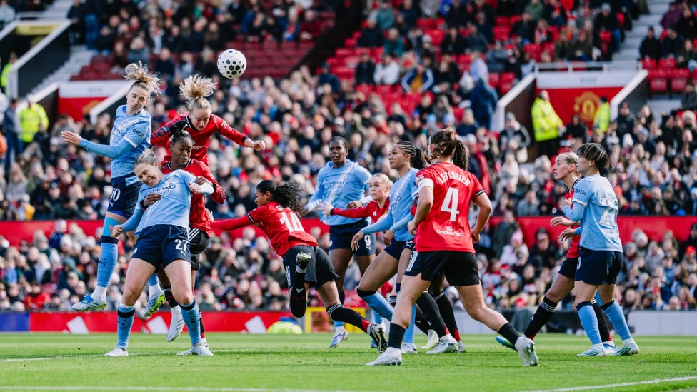 Ahead In The Derby : Vivianne Miedema leaping to put us in the lead 