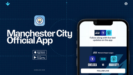 How to follow Chelsea v City on our official app