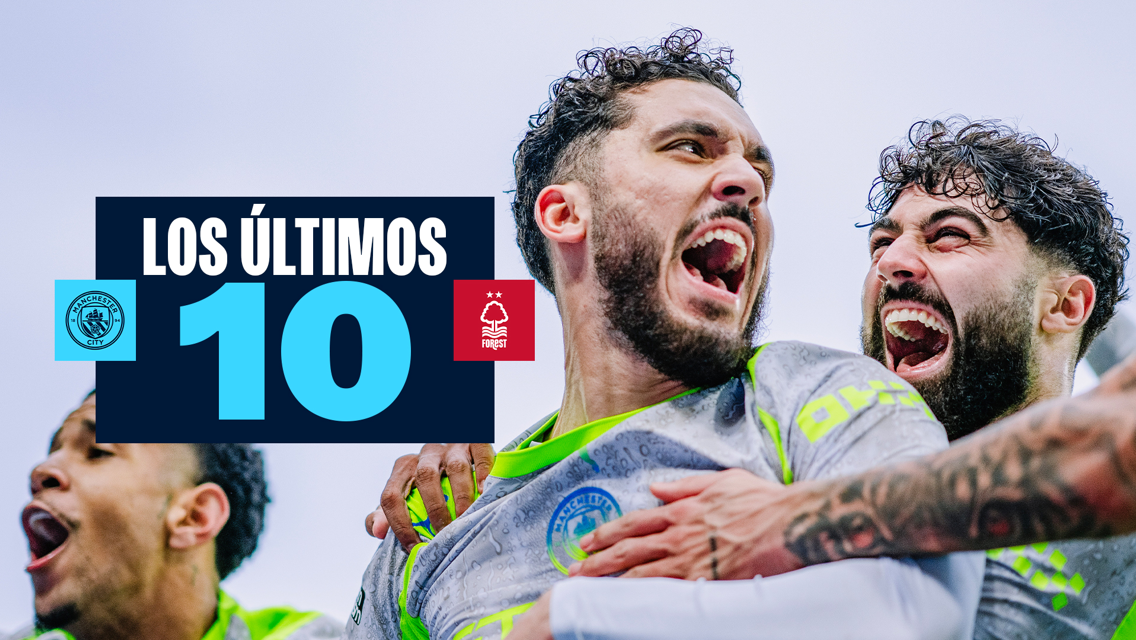 Los últimos 10 goles del City en casa contra el Forest en la Premier League