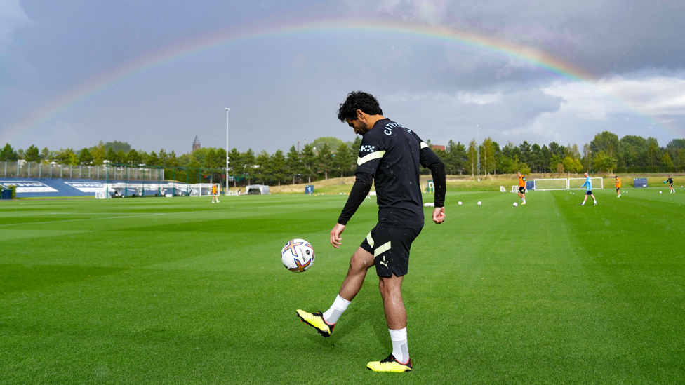 And more Ilkay under that beautiful rainbow