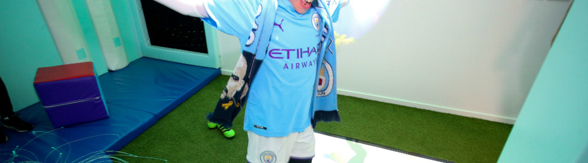 NOW OPEN: The sensory room at the Etihad Stadium.