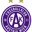 Logo of Fußballklub Austria Wien featuring the initials FAK, a large A, and two gold stars above, in purple and white.