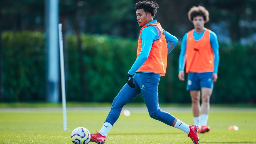WONDERFUL WINGER : Emilio Lawrence looking sharp in training.