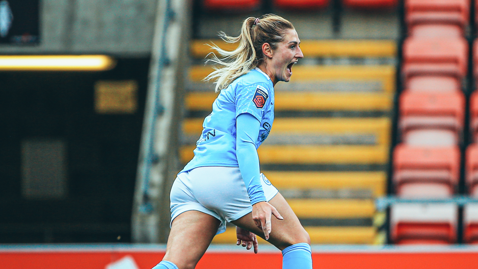 BIG GAME PLAYER : Coombs bags against Manchester United in November 2020