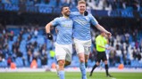WRITTEN IN THE STARS: The all-time leading City scorer celebrates adding another to his tally!