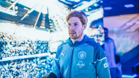 Two changes to City side as De Bruyne named on bench