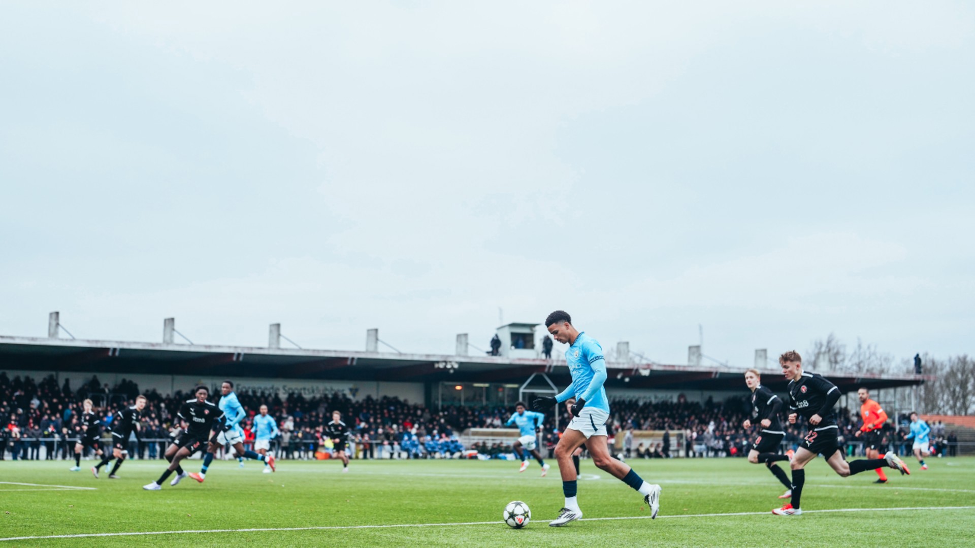 MIDFIELD MAESTRO : Divine Mukasa working hard in City's engine room. 
