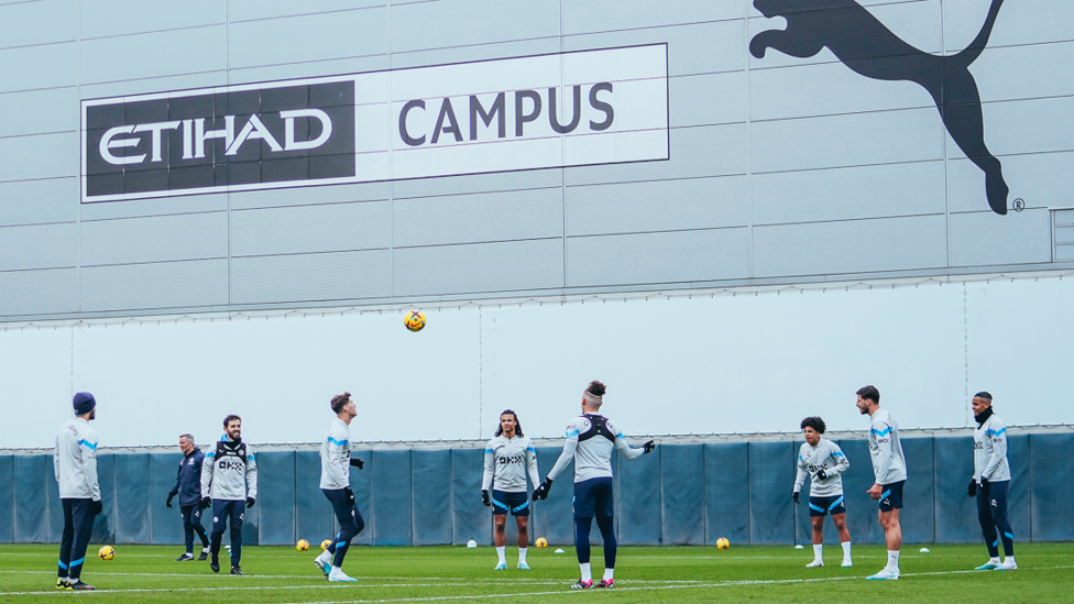 EYES ON THE BALL : Players focused as we build up to the Newcastle match this weekend