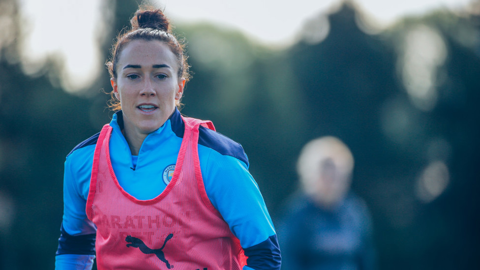BRONZE AGE: Lucy Bronze gets straight down to work after rejoining City from Lyon