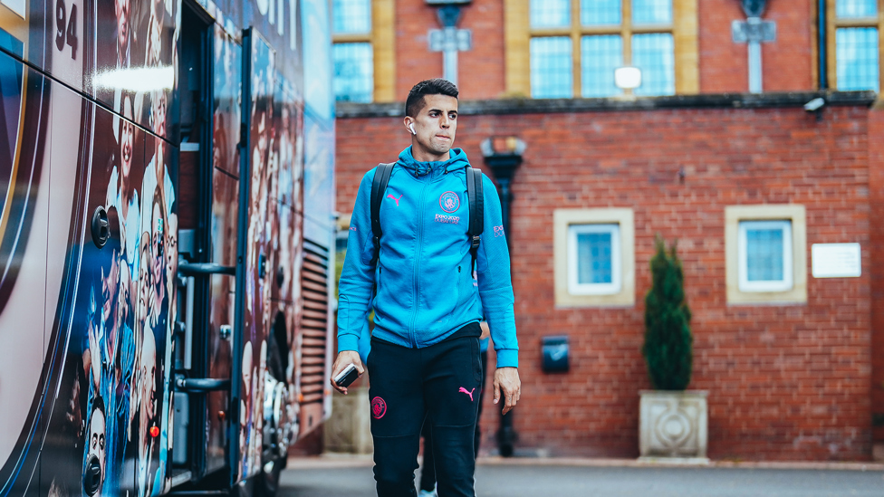 CANC-HELLO : Joao arrives at Molineux for the clash with Wolves.