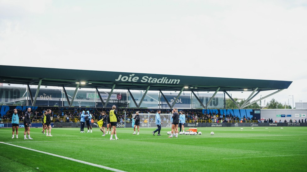IN SESSION  : City Women's training gets under way.