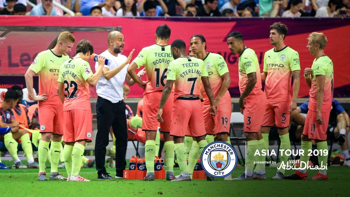 PEP TALK: The manager gives his say