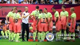 PEP TALK: The manager gives his say