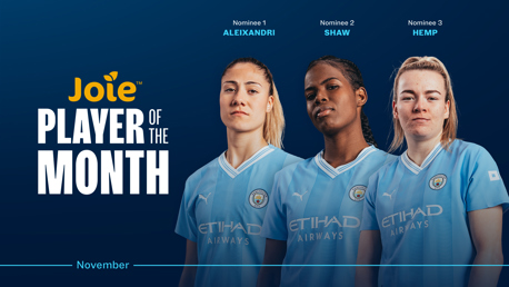 Joie Player of the Month: November nominees