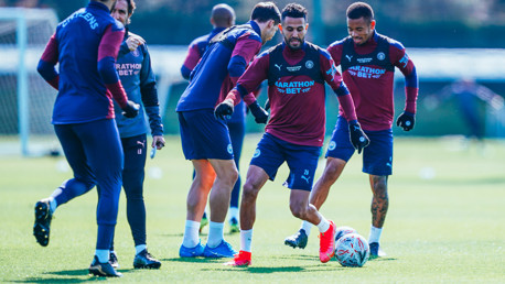 Training: Getting set for the semi-final!