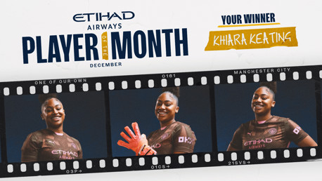 Keating es nombrada Etihad Player of the Month de diciembre