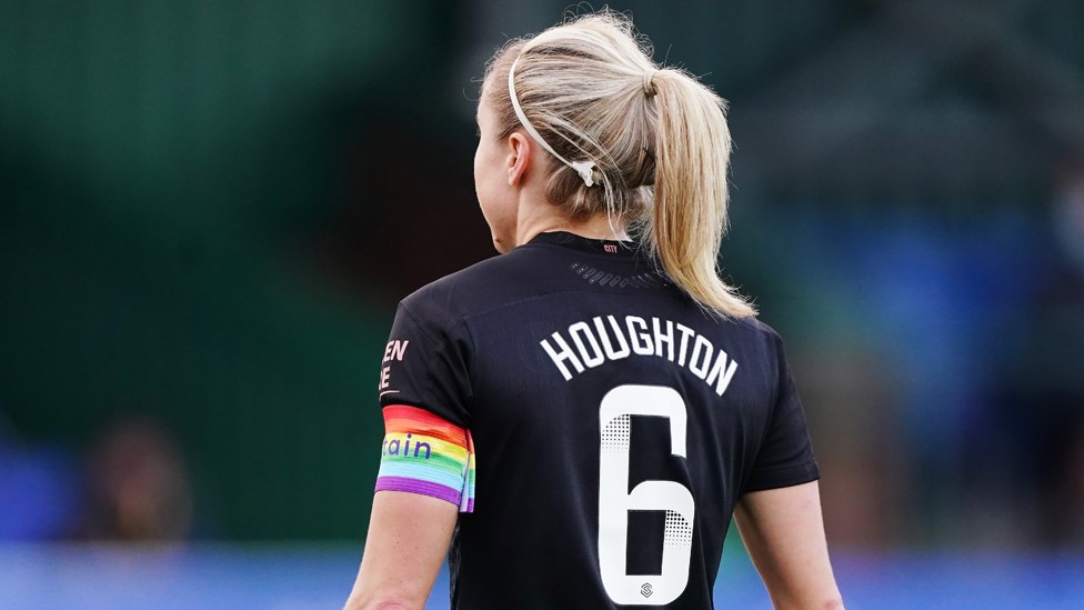 DOUBLE CENTURY : Houghton became the first player to reach 200 appearances in our 1-0 win over Everton in March 2021.