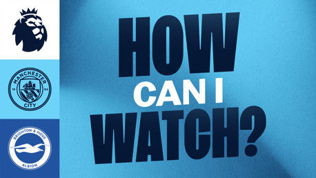 How can I watch City v Brighton on TV?