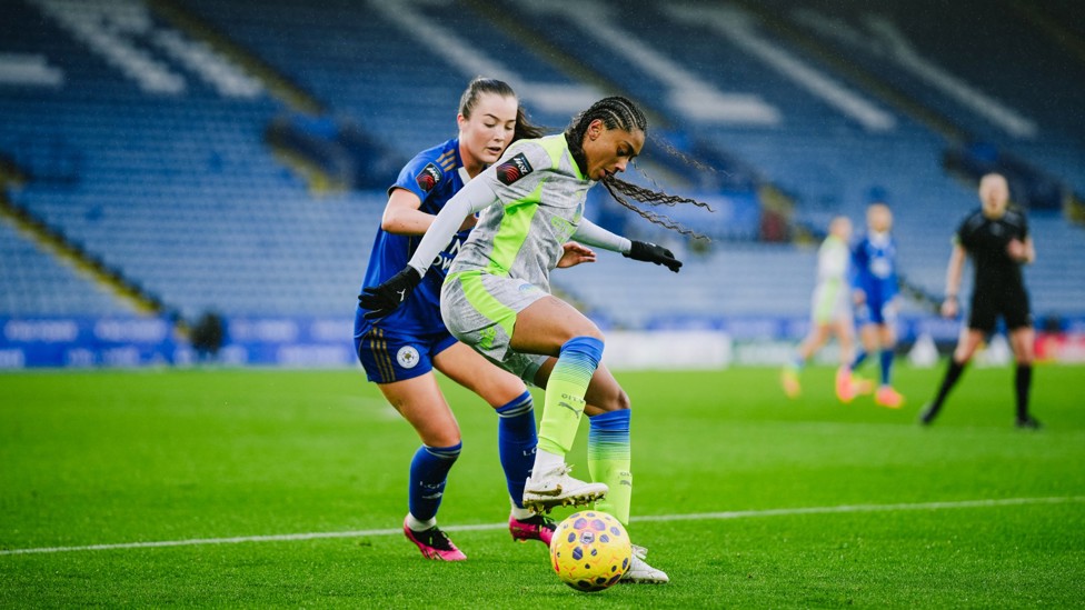 LEICESTER 0-3 CITY : City leave it late again with three goals in the final 15 minutes. Kerolin comes from the bench to inject fresh life into the Blues with two assists and a strike of her own