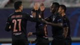 CELEBRATE: Mendy and Cancelo congratulate Foden.