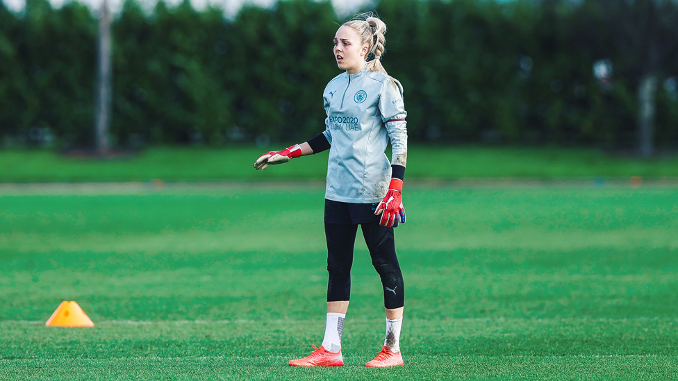 BACK WITH A BANG : Ellie Roebuck made her long-awaited return from injury in the fourth round thrashing of Nottingham Forest