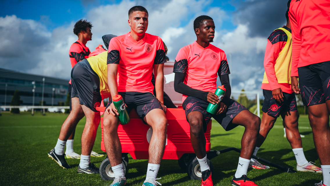 Training: City prepare for start of UEFA Youth League campaign
